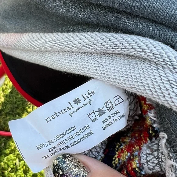 NATURAL LIFE Charcoal Red Knit Top - Picture 5 of 7